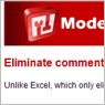 Eliminate comments of the selected range 