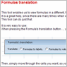 Formula's translation
